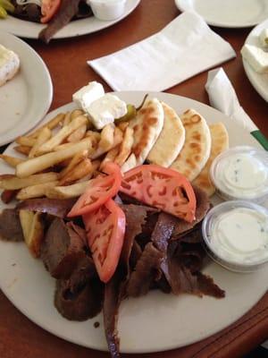 Gyro plate at Tracy's Bistro