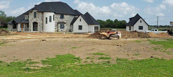 Friendswood TX house foundation, Driveway, and dirt work