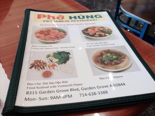 New Vietnamese Pho restaurant.