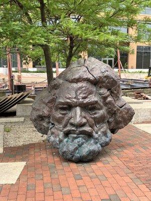 Frederick Douglass sculpture.