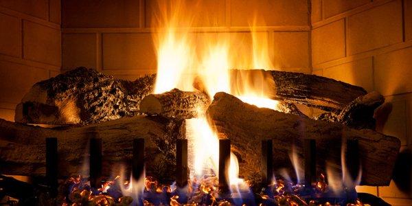 Gas logs give you the appearance of a wood fireplace without the smoke and soot.