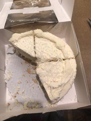 Dry coconut cake with no taste