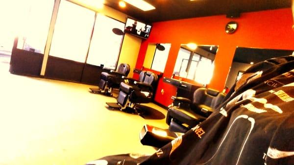 The shop has changed a bit since this pic but the barbers still choppin it up' helping the high desert look it's best!