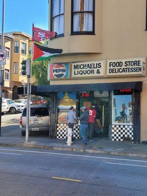 Store front. Representing 49ers