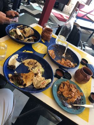 Chilaquiles and Tacos afterwards