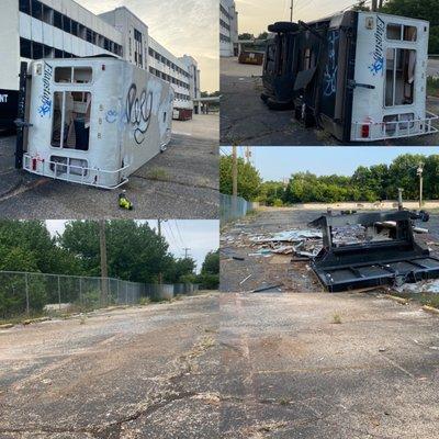 Demolition and removal of an RV camper!