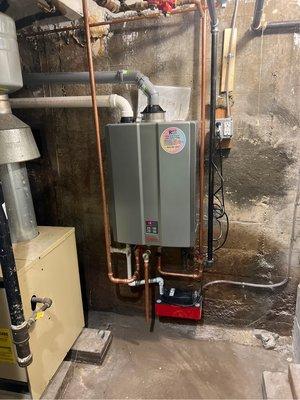 New Rinnai Tankless Water Heater Installation