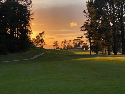 Looking back down the 15th hole.