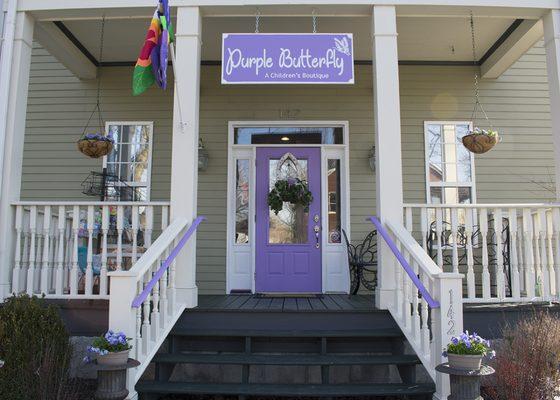 The sign is up and the purple door is open. Ready for business at 142 2nd Avenue North in Downtown Franklin. Come and see us. We have great