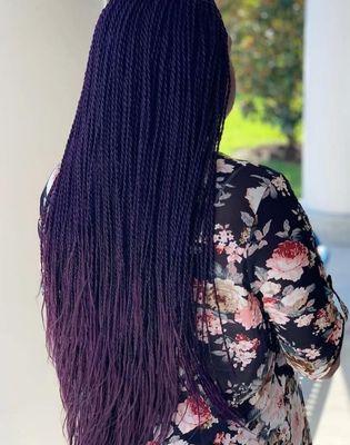 Small Size Waist Length Senegalese Twist