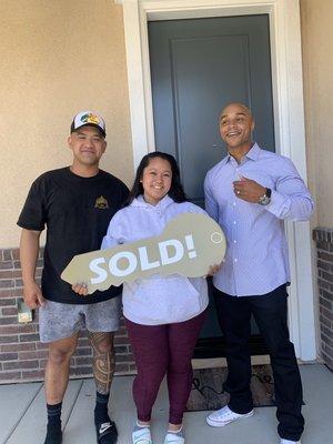 Satisfied first time homeowners