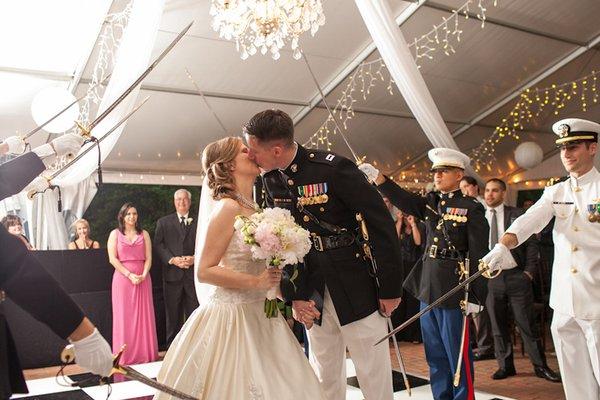 Beautiful Military Wedding at Jasmine Plantation.