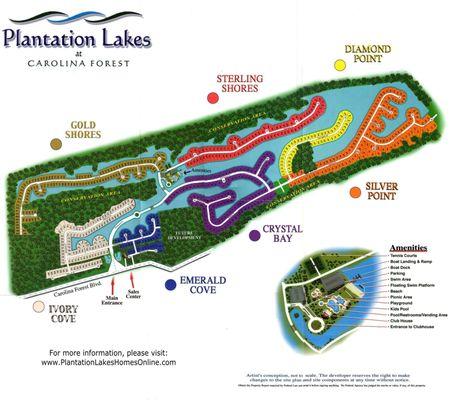 Plantation Lakes Community Map