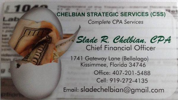 CSS Florida Business card