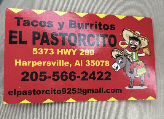 El Pastorcito Business Card