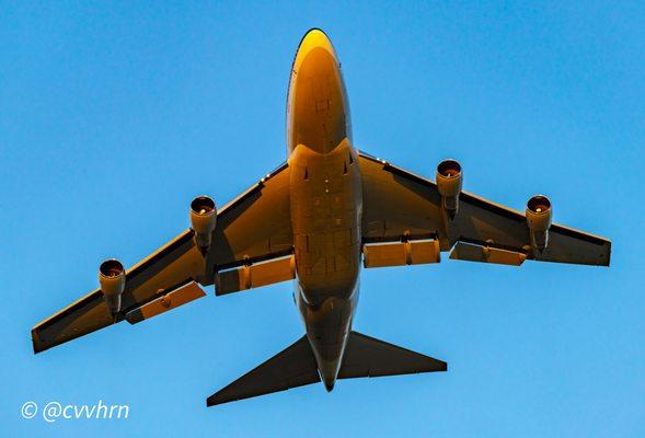 NASA Armstrong SOFIA off the runway at Palmdale May 10, 2022