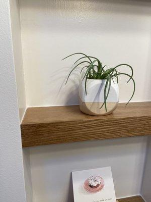 Bathroom shelf rift white oak