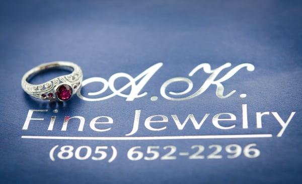 One of a Kind Unique Ruby Diamond Ring