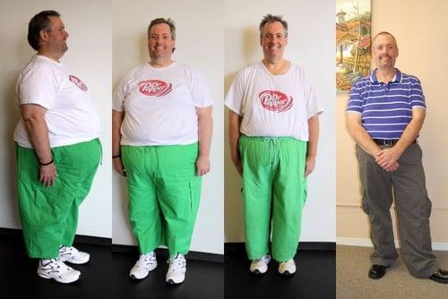 Kevin lost 185 pounds