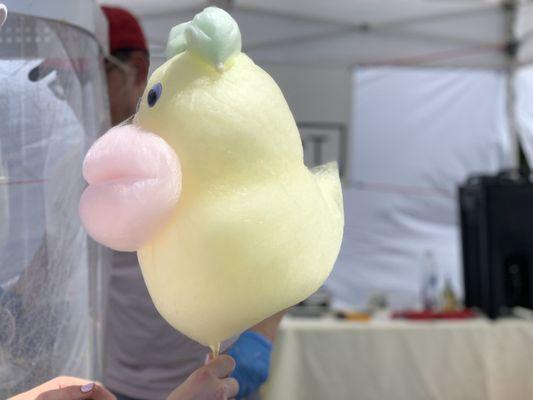 Duck cotton candy