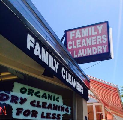 Family Cleaners Sign