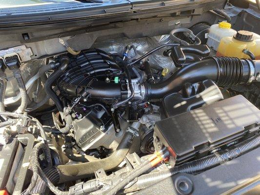 Engine bay cleaning