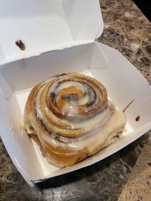 Somehow the Cinnabons got small and the price went up. It doesn't make sense. The taste wasn't good at all.  Must be trying to save money