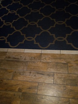 Real hard-wood and carpeted flooring