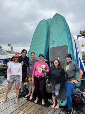 Paddle boarding!