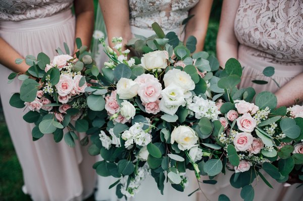 Bridal and bridesmaid bouquets