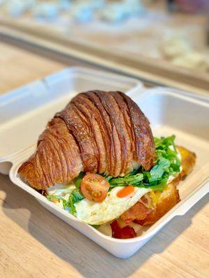 Breakfast Sandwich w/housemade croissant