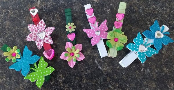 Members at Aging With Grace made these Chip Clips