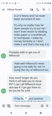 I have proof that I was chased out of Millwood after being sexually abused at mental institutions and just trying to get on my feet I was ch