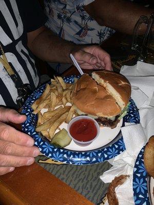 Burger and fries - yum