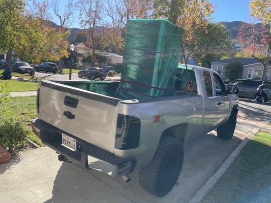 Used their refrigerator dolly to move this fridge!