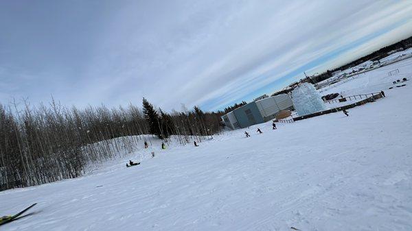 Sledding area open to public