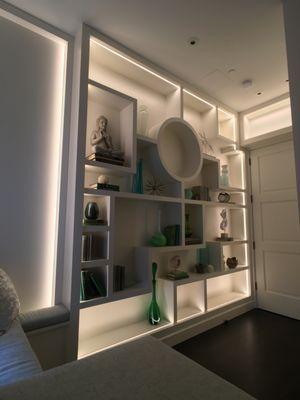 Interior Design:
Meditation Room with Custom Built-In.