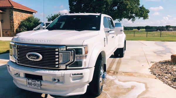 Brand new 2020 f350! Cleaned, shined and ready for the road!