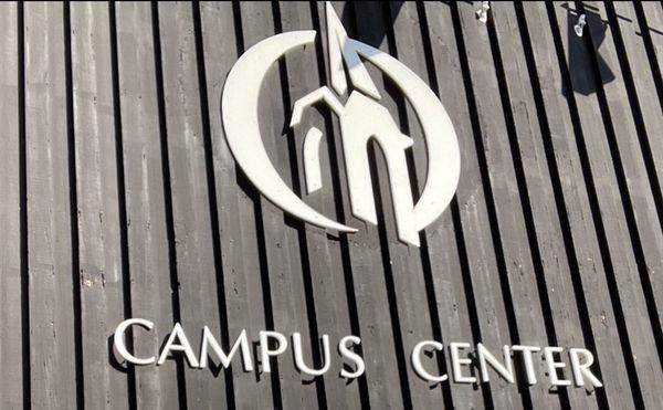 Campus center sign