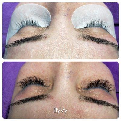 Eyelash extension #4D# nature look#