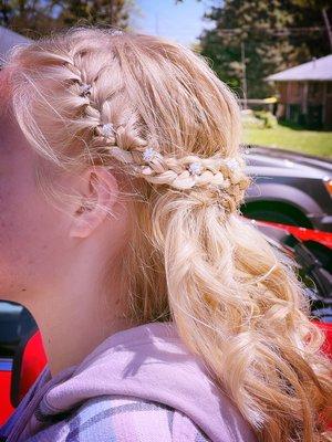 Updo braid