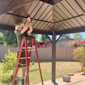 Gazebo moved by Fast Action Movers!