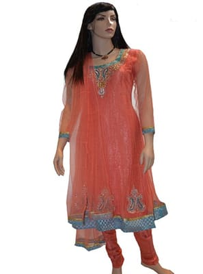 Net Anarkali Salwar Kameez