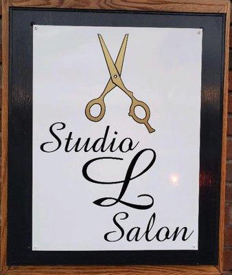 Outdoor Sign to Studio L Salon, Wadsworth