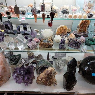 One of our vendors sell crystals and rocks.