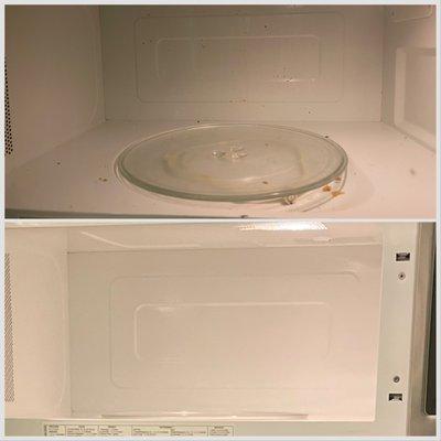 Microwave before and after