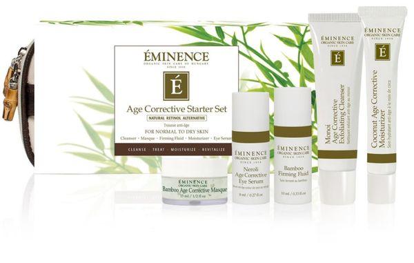 Age Corrective Starter Kit, a great way to sample a full regimen of Eminence Organic products