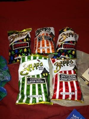 Chip tasting --- love Zappos