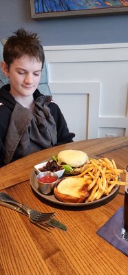 Gallery  burger, conquered my grandson