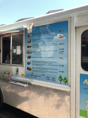 Food truck menu